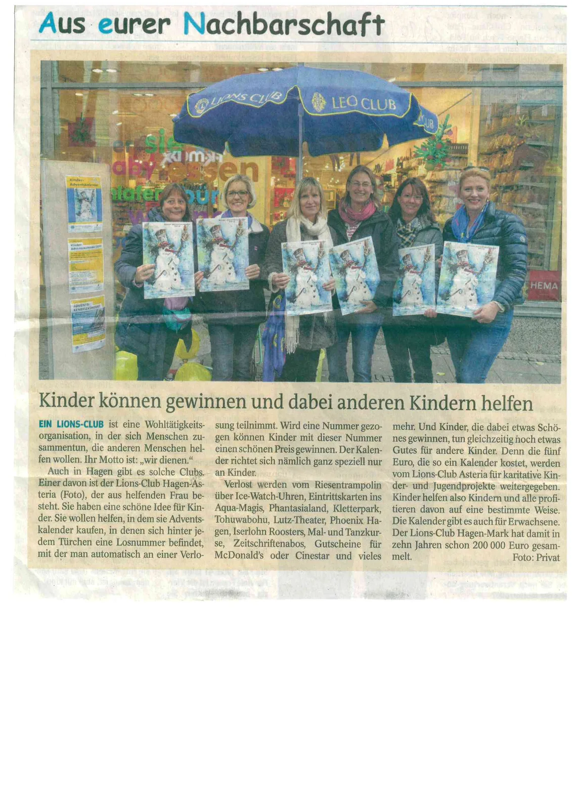 Kinder-Adventskalender 2015