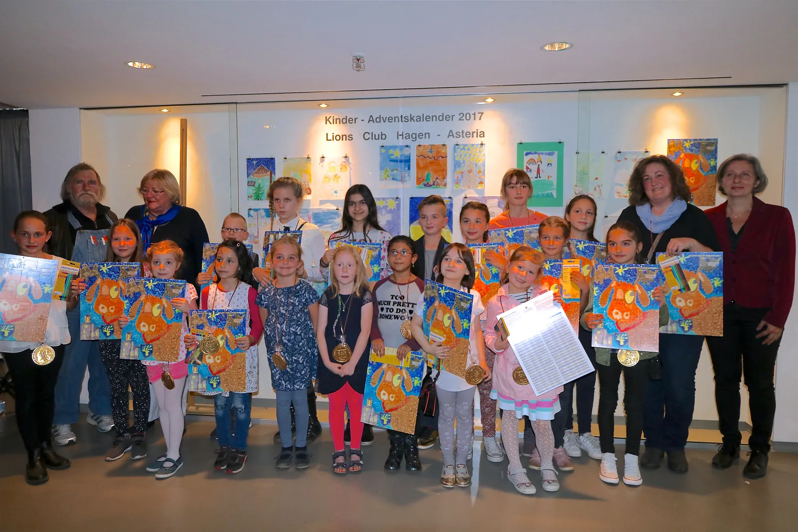 Malwettbewerb für den Kinder-Adventskalender 2017 - Siegerehrung